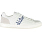 Napapijri Chic White Lace-Up Sneakers with Logo Accent