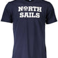 North Sails Chic Blue Cotton Tee with Classic Print