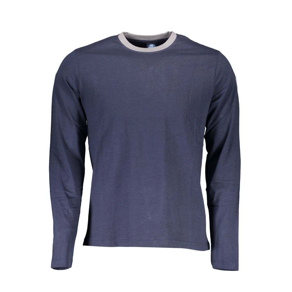 North Sails Chic Blue Contrast Detail Long Sleeve Tee