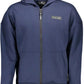 Plein Sport Chic Blue Hooded Sweatshirt with Contrasting Details