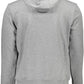 Plein Sport Sleek Gray Long-Sleeved Hooded Sweatshirt