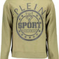 Plein Sport Green Cotton Blend Logo Sweatshirt