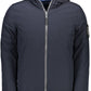 Plein Sport Reversible Hooded Blue Jacket with Logo Detail