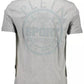 Plein Sport Sleek Gray Crewneck Tee with Bold Back Print