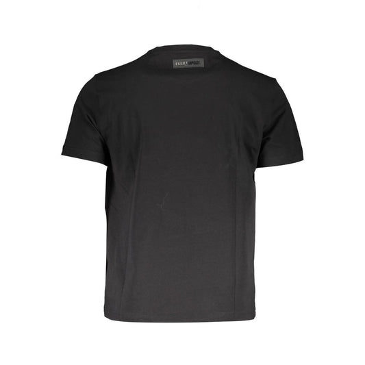 Plein Sport Elevated Athletic Black Tee with Iconic Print