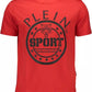 Plein Sport Chic Pink Logo Tee with Contrasting Details