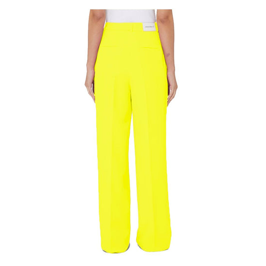 Hinnominate Elegant Soft Yellow Trousers