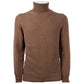 Emilio Romanelli Elegant Cashmere Turtleneck Sweater in Brown