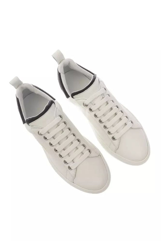 Pantofola D'Oro Sleek Monochrome Leather Sneakers