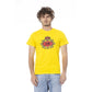 Cavalli Class Yellow Cotton T-Shirt