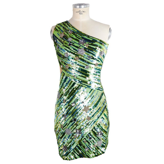 Elisabetta Franchi Emerald Sequin Starlight Dress