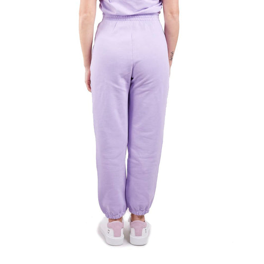 Hinnominate Elevated Purple Fleece Trousers with High Waist
