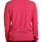 Dsquared² Pink Solid Long Sleeve Turtle Neck Casual Sweater