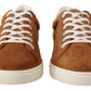 Dolce & Gabbana Elegant Two-Tone Leather Sneakers