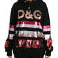 Dolce & Gabbana DG Sequined Hooded Pullover Sweater