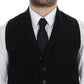 Dolce & Gabbana Elegant Black Manchester Dress Vest