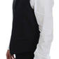 Dolce & Gabbana Elegant Black Wool Silk Dress Vest