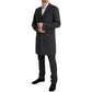 Dolce & Gabbana Elegant Gray Polka Dotted Three-Piece Suit