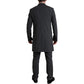 Dolce & Gabbana Elegant Gray Polka Dotted Three-Piece Suit