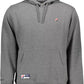 Superdry Chic Gray Hooded Sweatshirt with Embroidery Detail