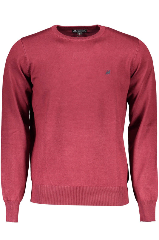U.S. Grand Polo Crimson Nylon Round Neck Sweater