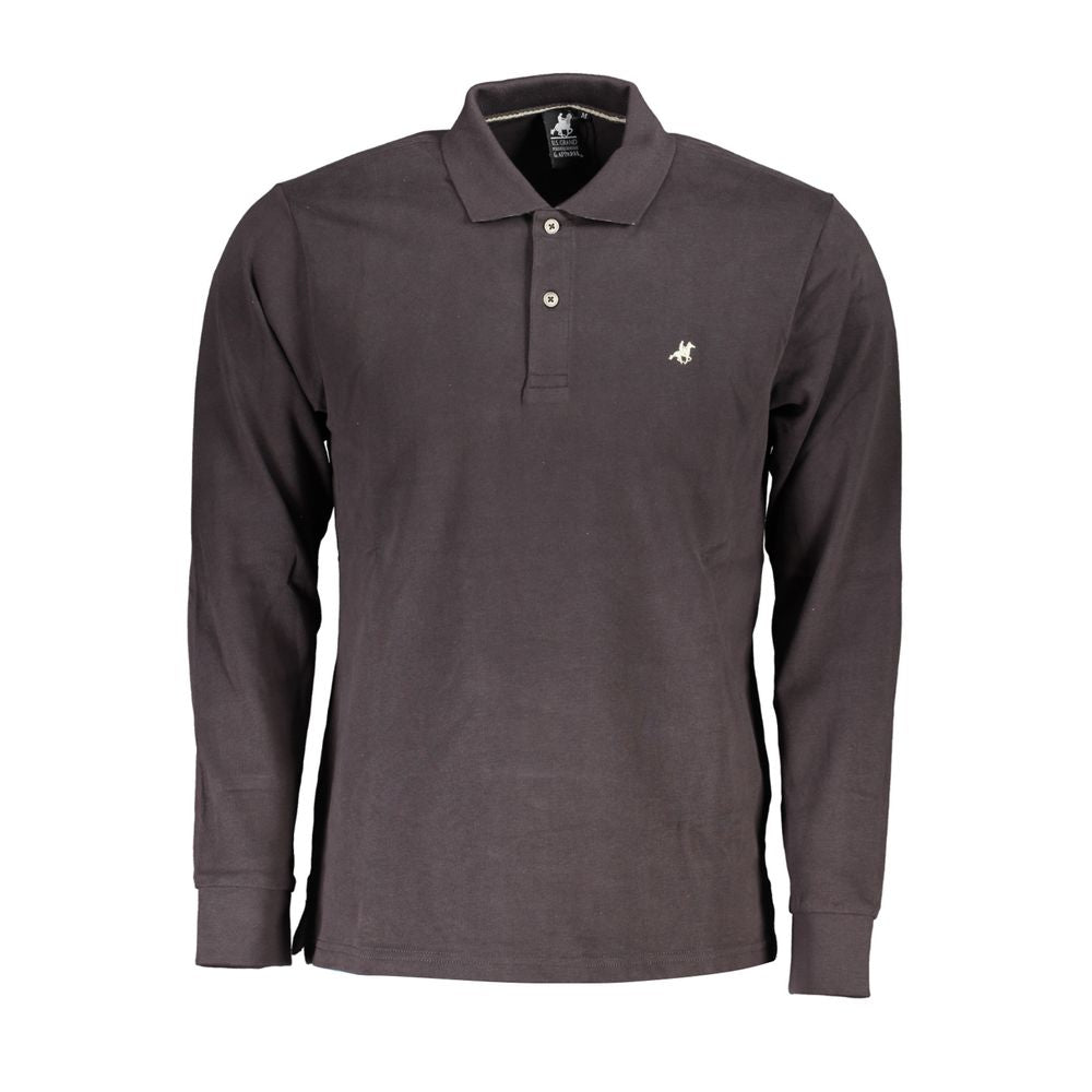 U.S. Grand Polo Gray Cotton Polo Shirt