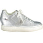U.S. POLO ASSN. Silver Lace-Up Sports Sneakers with Logo Detail
