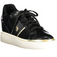 U.S. POLO ASSN. Chic Black Lace-Up Sneakers with Logo Detailing