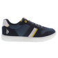 U.S. POLO ASSN. Sleek Blue Sneakers with Contrasting Details