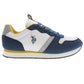 U.S. POLO ASSN. Sleek Blue Sneakers with Contrast Details