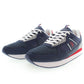 U.S. POLO ASSN. Sleek Blue Sports Sneakers with Contrasting Accents
