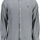 U.S. POLO ASSN. Elegant Slim Fit Blue Button-Down Shirt