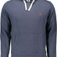 U.S. POLO ASSN. Chic Hooded Blue Sweater with Central Pocket