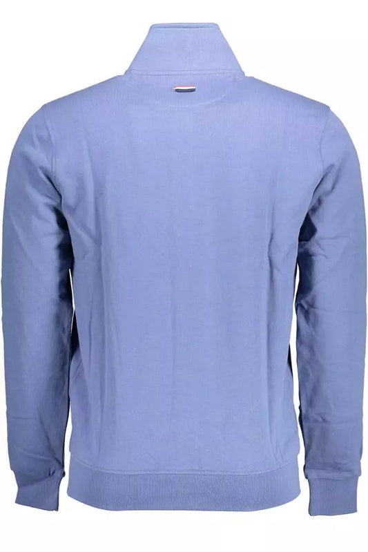 U.S. POLO ASSN. Chic Blue Embroidered Zip Sweatshirt