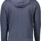 U.S. POLO ASSN. Chic Hooded Blue Sweater with Central Pocket
