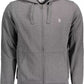 U.S. POLO ASSN. Chic Gray Embroidered Zip Hoodie