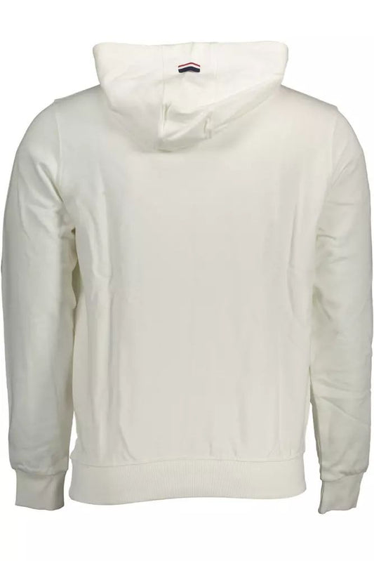 U.S. POLO ASSN. Chic White Cotton Hooded Sweatshirt
