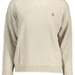 U.S. POLO ASSN. Chic Beige Turtleneck with Elegant Embroidery