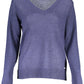 U.S. POLO ASSN. Chic V-Neck Logo Sweater in Blue