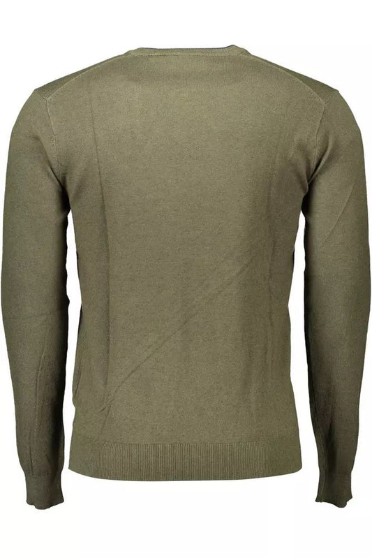 U.S. POLO ASSN. Elegant Green Sweater with Embroidered Logo