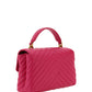 PINKO Chic Pink Quilted Leather Mini Handbag