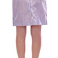 Licia Florio Elegant Purple Viscose Skirt - Wrap Closure