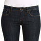 Costume National Blue Cotton Stretch Slim Fit Jeans