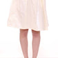 Licia Florio Elegant White Tie-Waist Skirt
