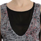 Costume National Elegant Sleeveless Black & Red Top