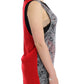 Costume National Elegant Sleeveless Black & Red Top