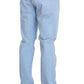 Acht Blue Cotton Stretch Low Waist Fit Jeans