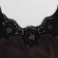 Dolce & Gabbana Elegant Lace-Trimmed Silk Lingerie Top