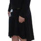 Exte Black Blue Two Piece Suit Skirt & Blazer