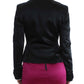 Exte Black Pink Stretch Blazer Jacket